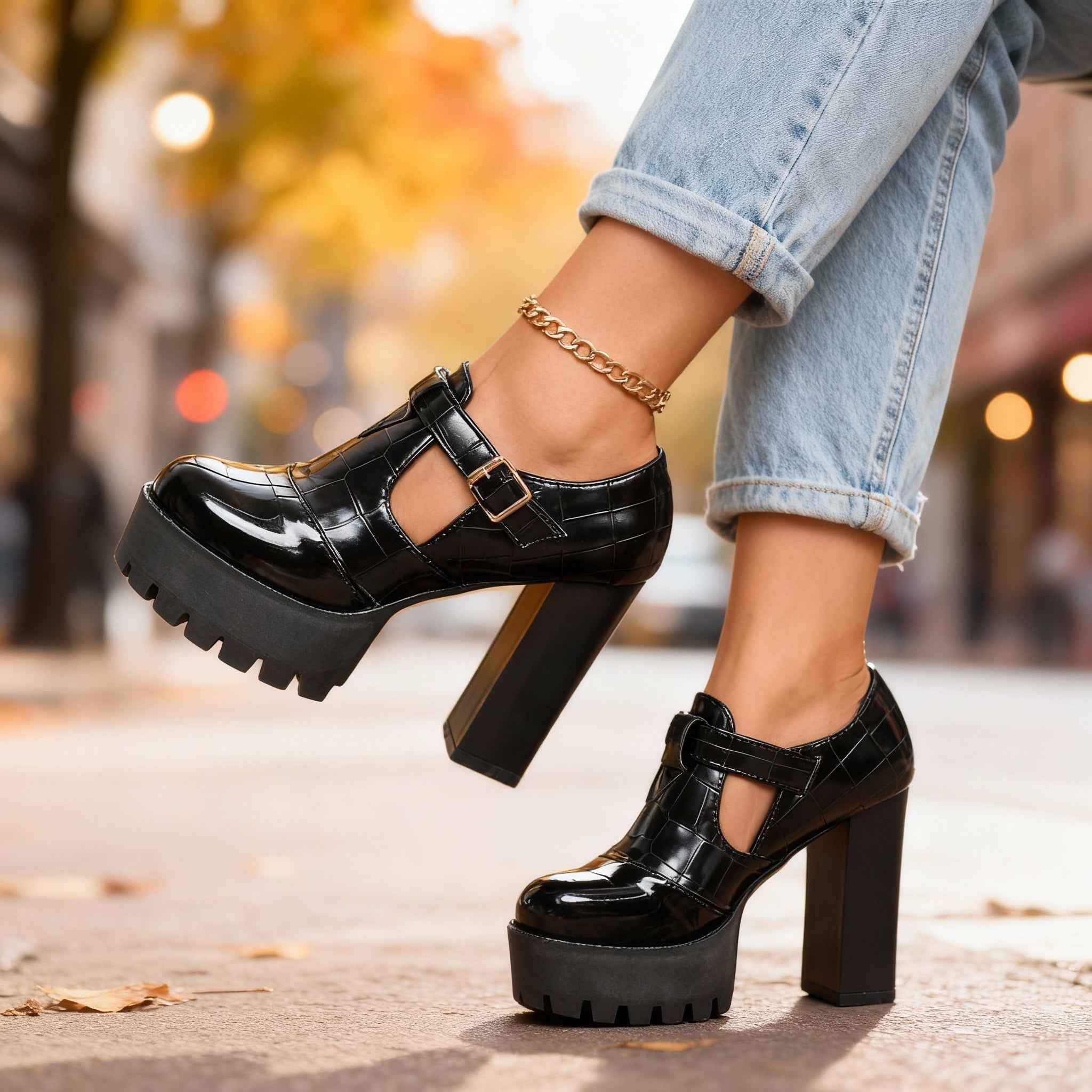 Delancey | Women's Platform Mary Jane Pumps