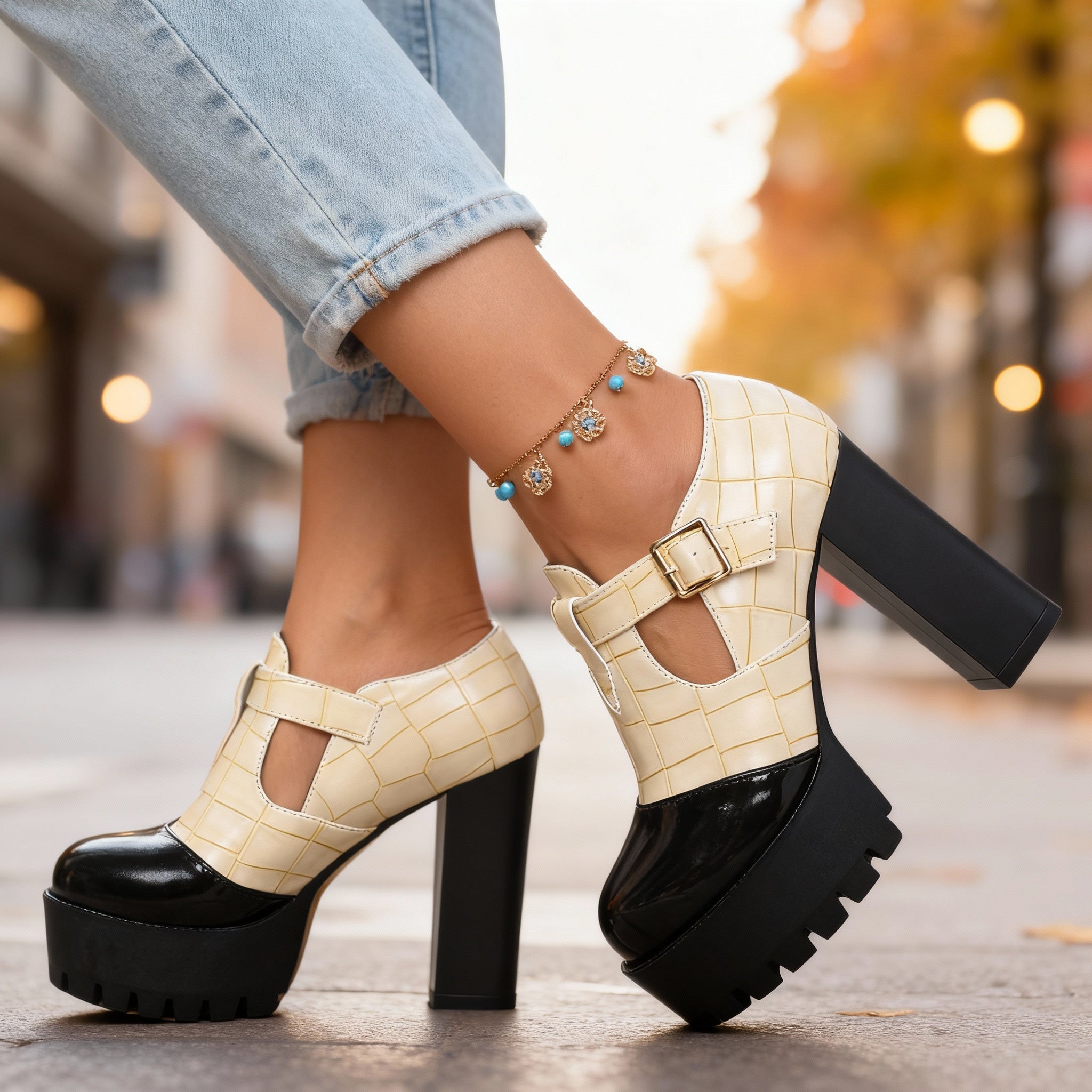 Delancey | Women's Platform Mary Jane Pumps
