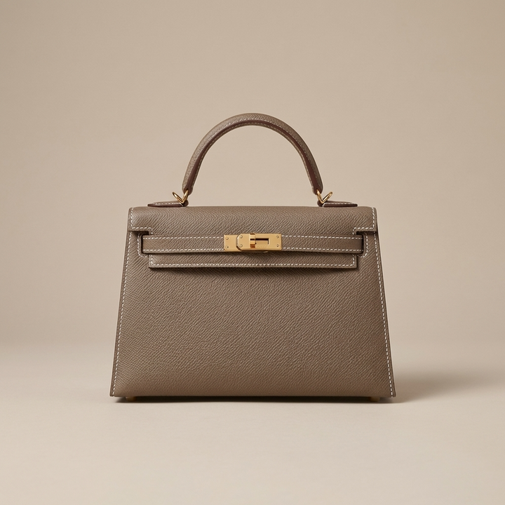 Arden | Women’s Structured Top Handle Handbag Gold Lock