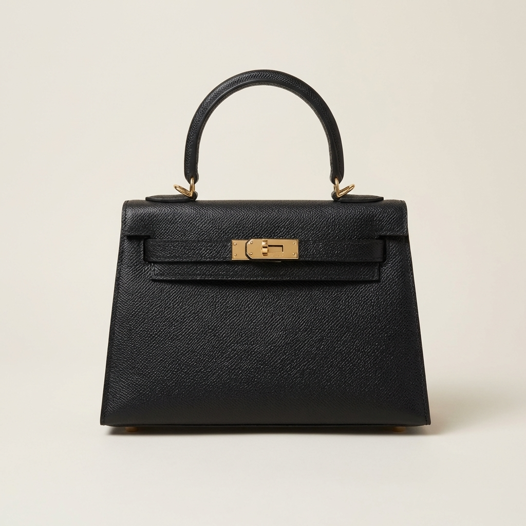 Arden | Women’s Structured Top Handle Handbag Gold Lock
