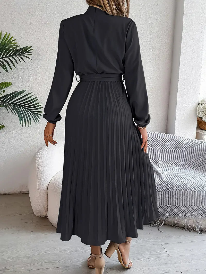 Sutton | Women's Pleated Midi Dress Elegant