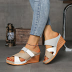 Aerith | Women's Two Tone Wedge Sandals
