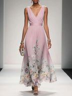 Elara | Women's Floral Print Wedding Guest Dress Elegant