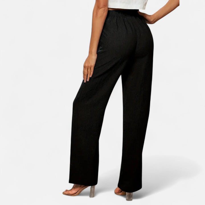 Sienna | Women's Straight-Leg Trousers Timeless High-Waist Casual