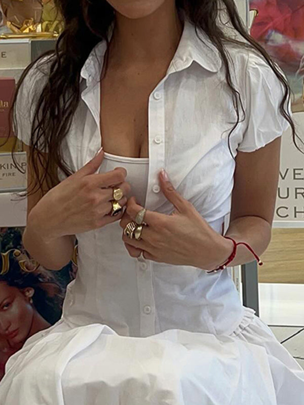 Priya | Women's Fitted Button-Up Blouse Chic