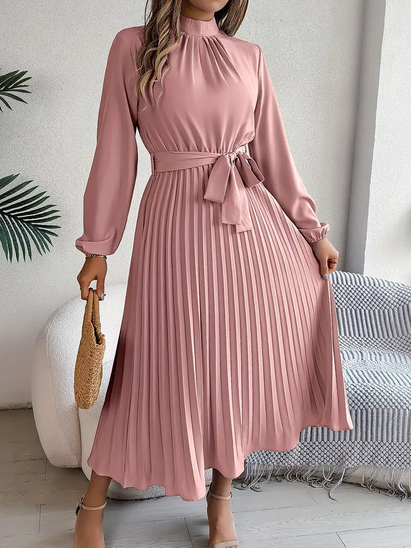Sutton | Women's Pleated Midi Dress Elegant