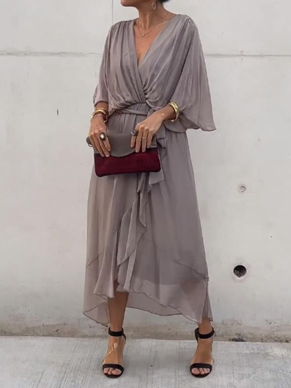 Sienna | Women's V-Neck Chiffon Evening Dress Elegant