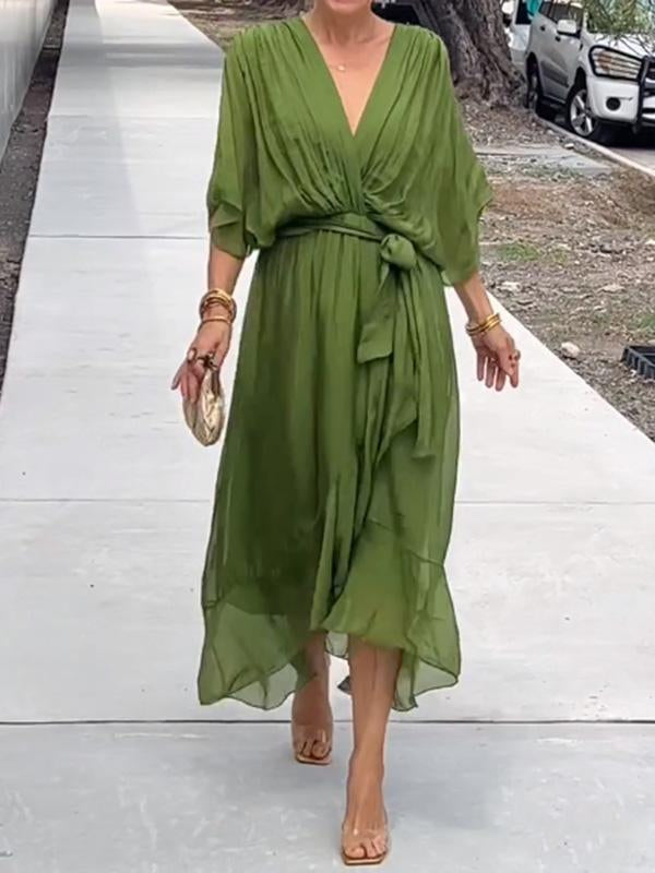 Sienna | Women's V-Neck Chiffon Evening Dress Elegant