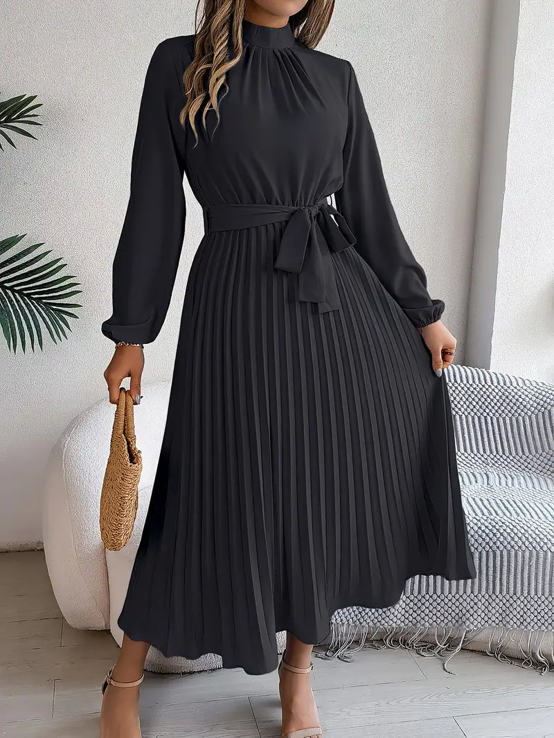 Sutton | Women's Pleated Midi Dress Elegant