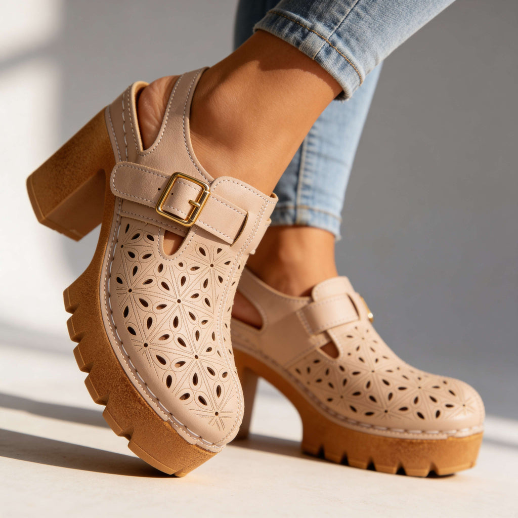 Florian | Women's Platform Cutout Clogs