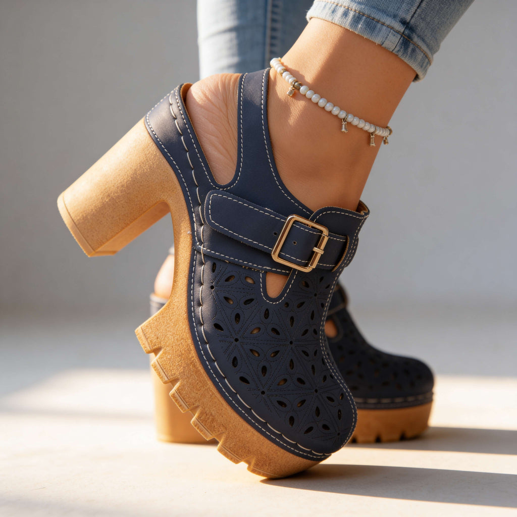 Florian | Women's Platform Cutout Clogs