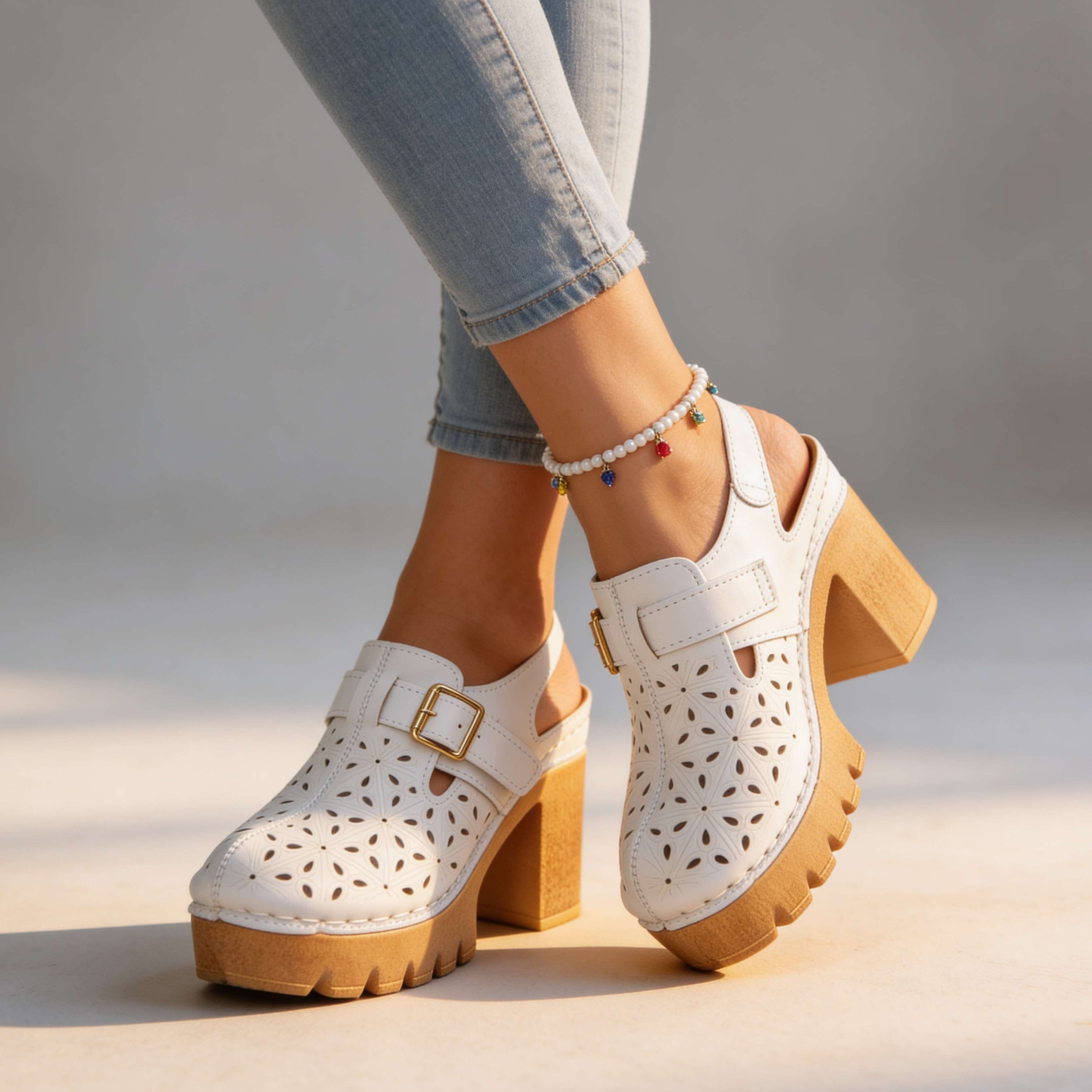 Florian | Women's Platform Cutout Clogs