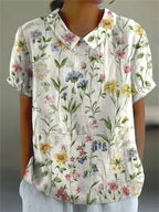 Maren | Women’s Floral Print Summer Shirt Top