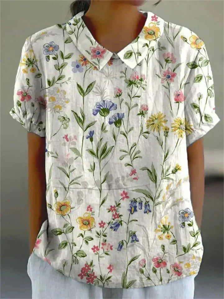 Maren | Women’s Floral Print Summer Shirt Top