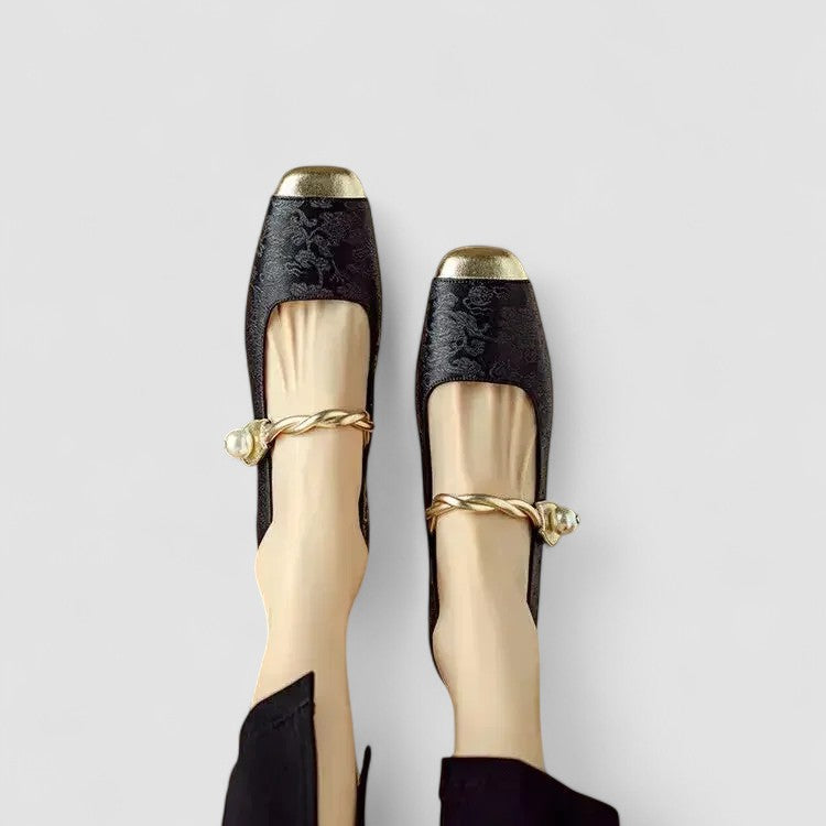 Sienna | Women's Elegant Low Heel Mary Jane Flats Chic