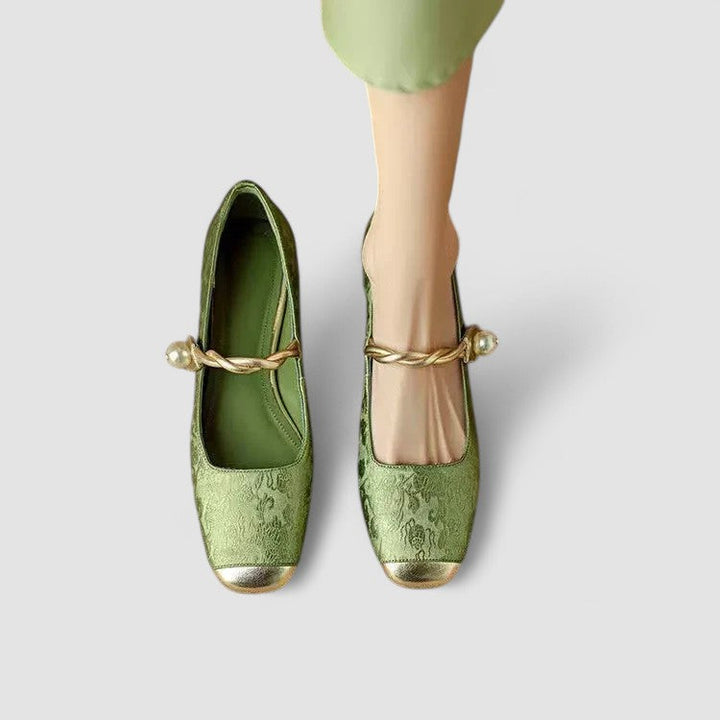 Sienna | Women's Elegant Low Heel Mary Jane Flats Chic