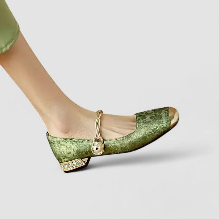Sienna | Women's Elegant Low Heel Mary Jane Flats Chic