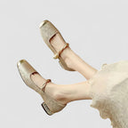 Sienna | Women's Elegant Low Heel Mary Jane Flats Chic