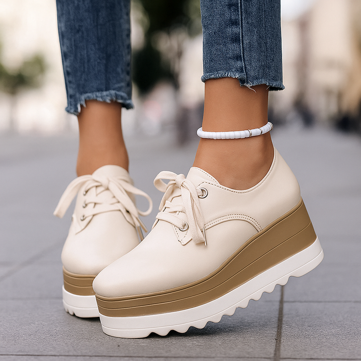 Lennox | Women's Platform Lace-Up Sneakers Stylish