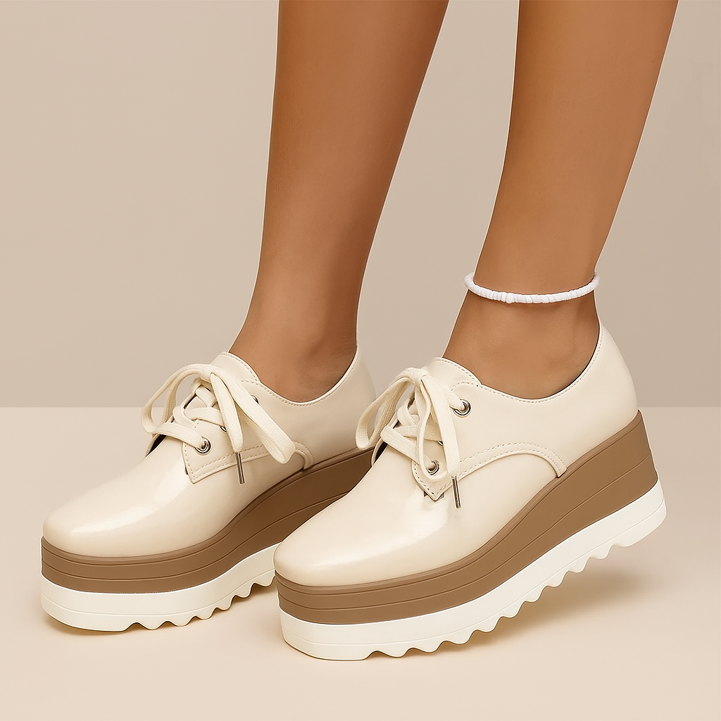 Lennox | Women's Platform Lace-Up Sneakers Stylish