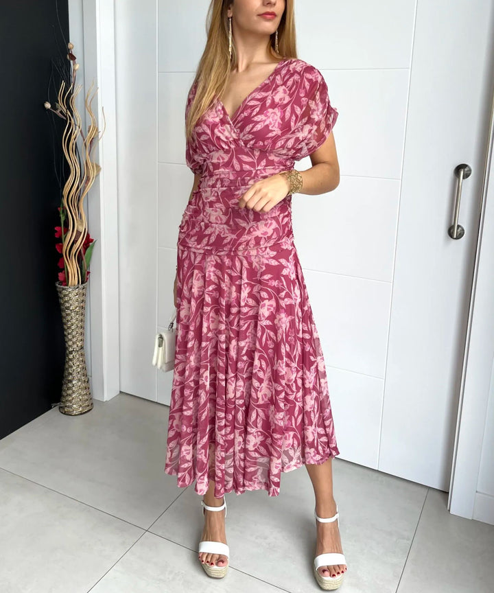 Lennox | Women’s Off-Shoulder Printed Maxi Dress
