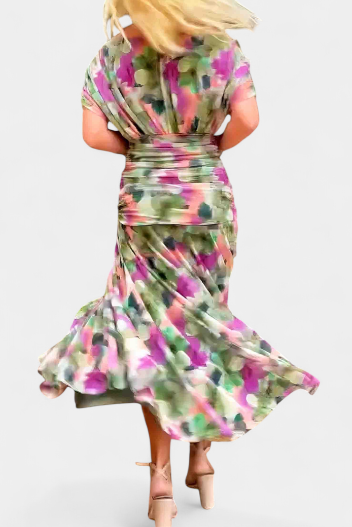 Jolene | Women's Floral Off-Shoulder Midi Dress