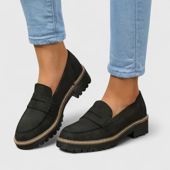 Callum | Women´s Stylish Black Loafers