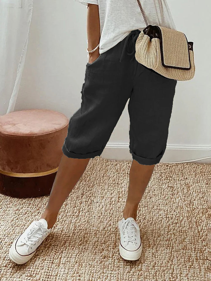 Sutton | Women's High-Waist Summer Shorts Casual
