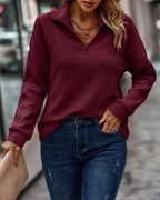 Evangeline | Women's V-Neck Zip Sweater