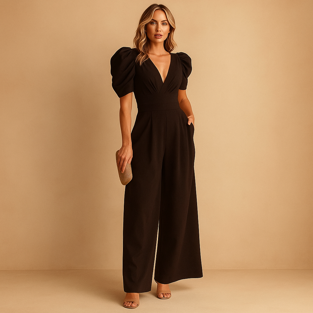 Nola | Women’s Elegant Tailored Wide-Leg Jumpsuit
