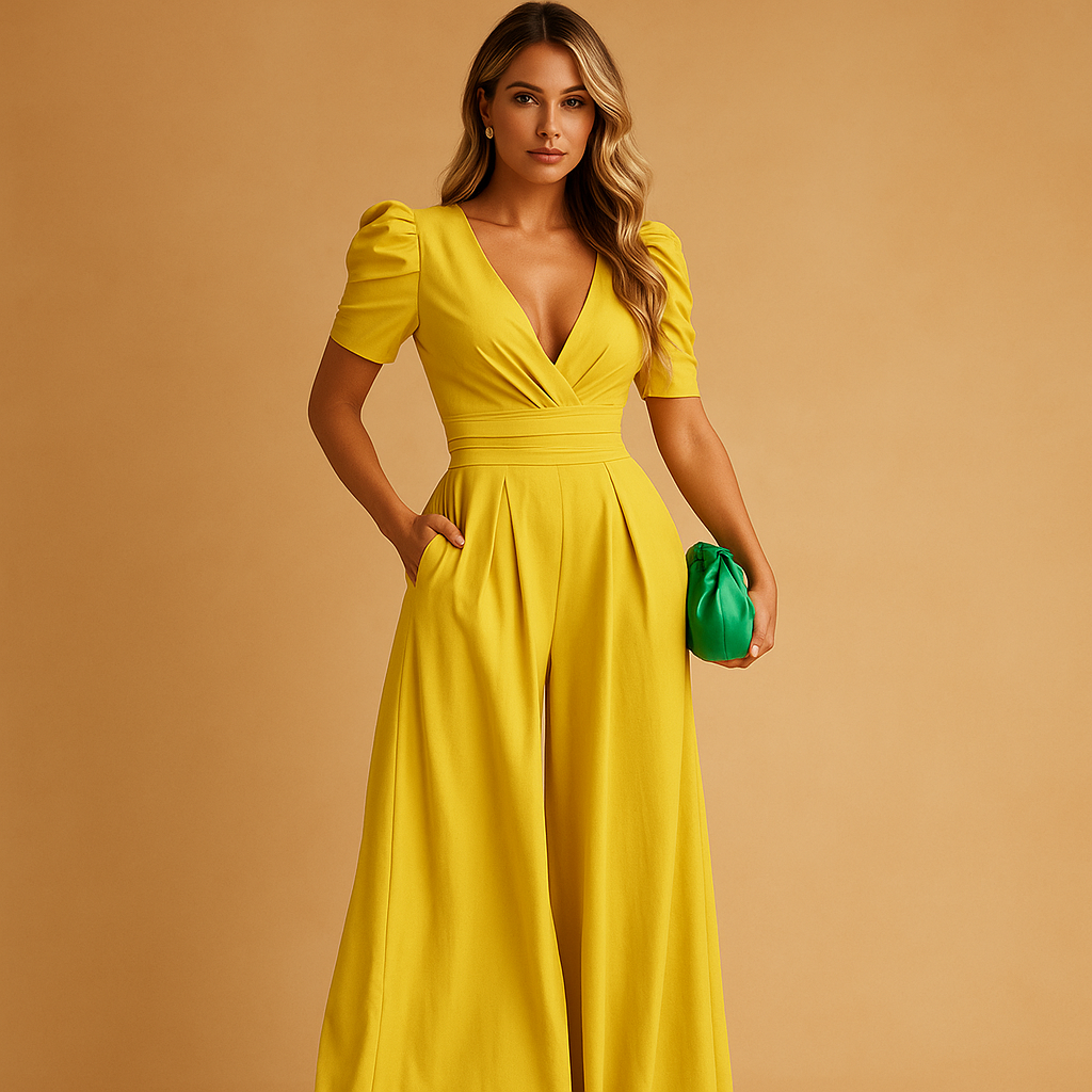 Nola | Women’s Elegant Tailored Wide-Leg Jumpsuit