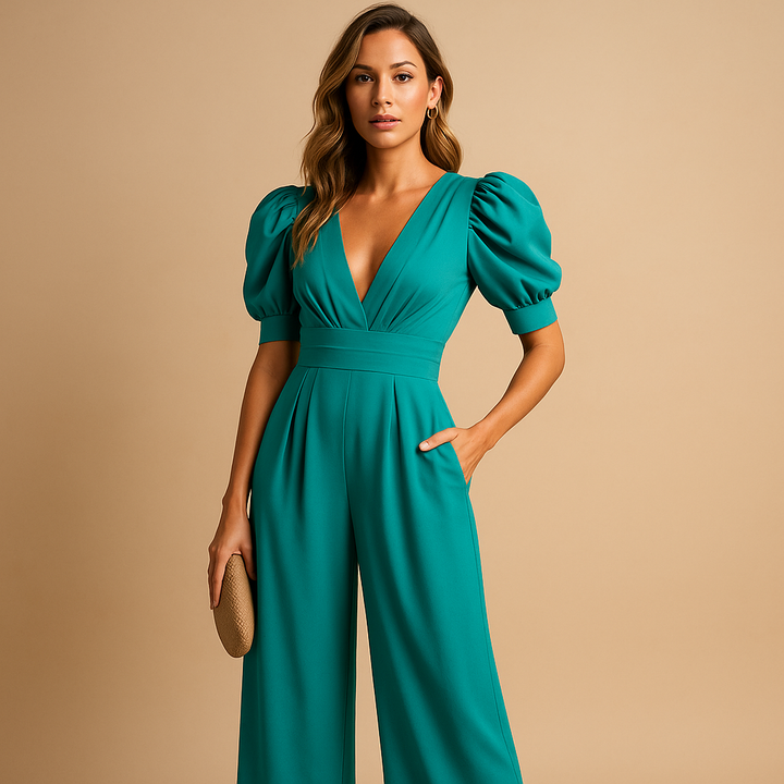 Nola | Women’s Elegant Tailored Wide-Leg Jumpsuit