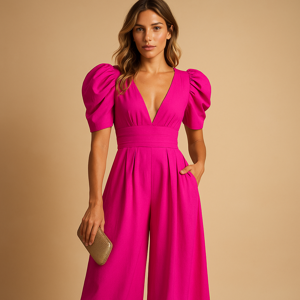 Nola | Women’s Elegant Tailored Wide-Leg Jumpsuit