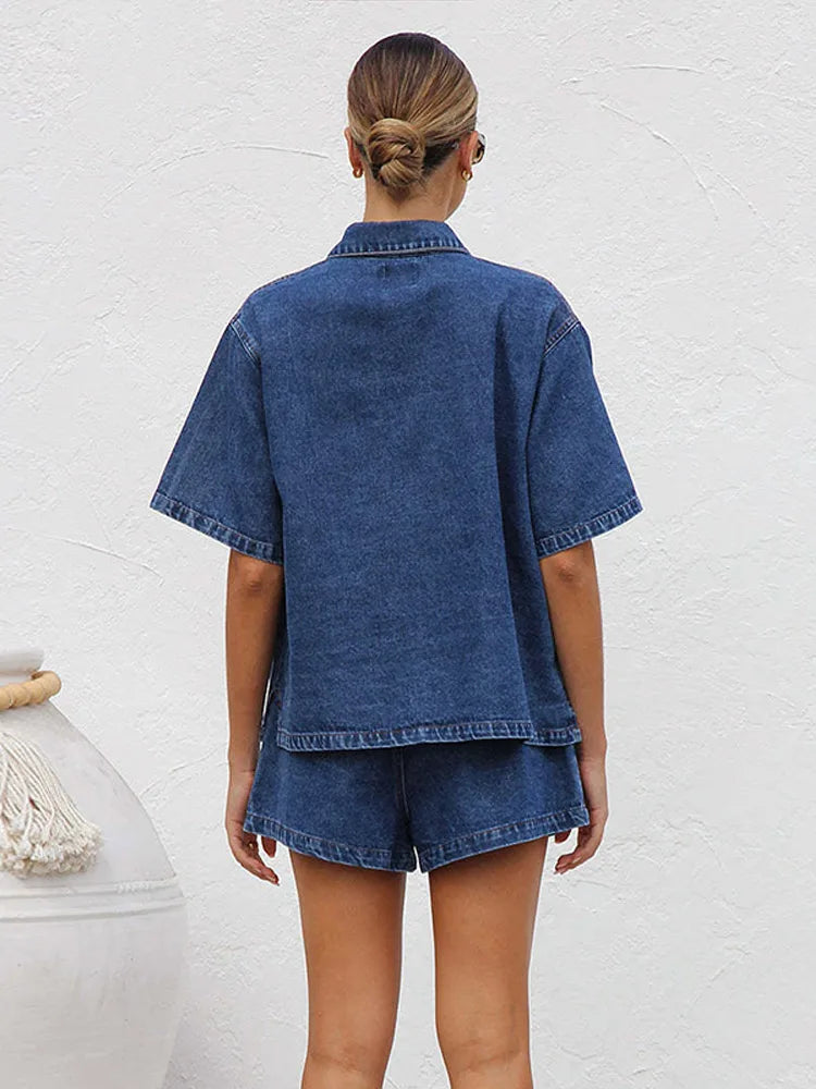 Sierra | Women's Denim Two-Piece Set