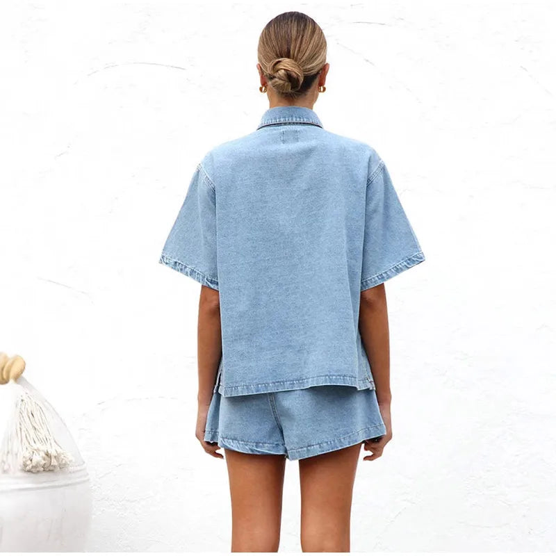 Sierra | Women's Denim Two-Piece Set
