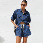Sierra | Women's Denim Two-Piece Set