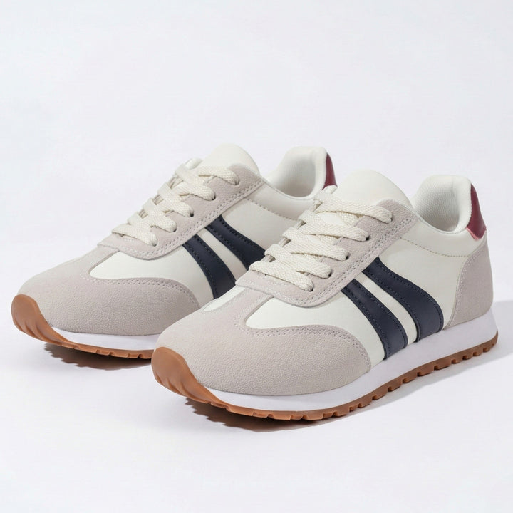 Callum | Women's Retro Striped Sneakers