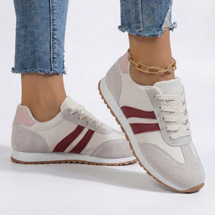 Callum | Women's Retro Striped Sneakers