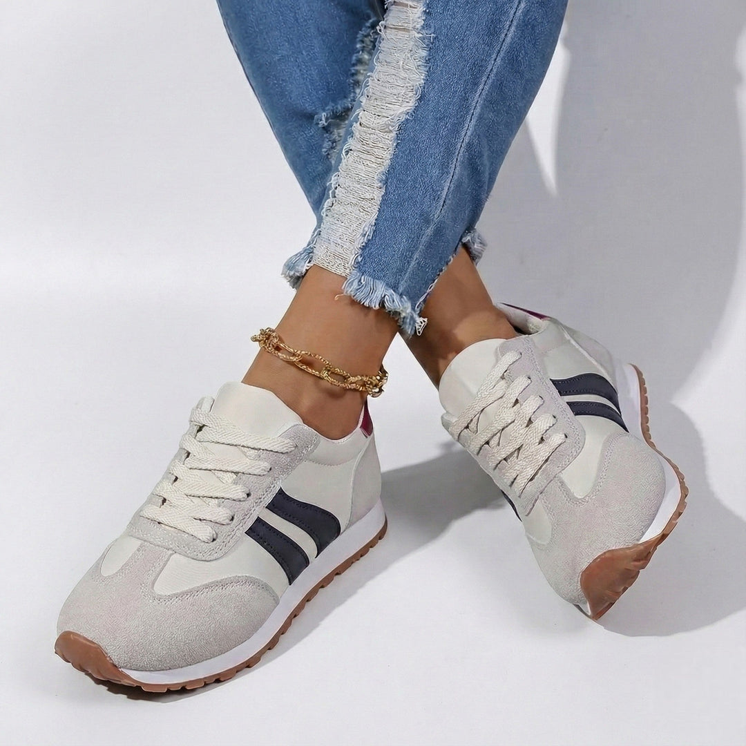Callum | Women's Retro Striped Sneakers