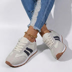 Callum | Women's Retro Striped Sneakers