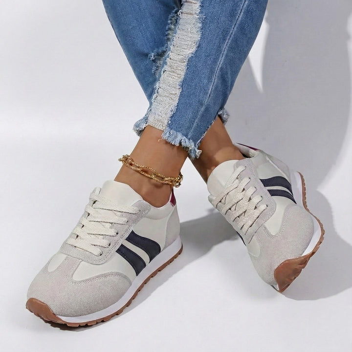 Callum | Women's Retro Striped Sneakers