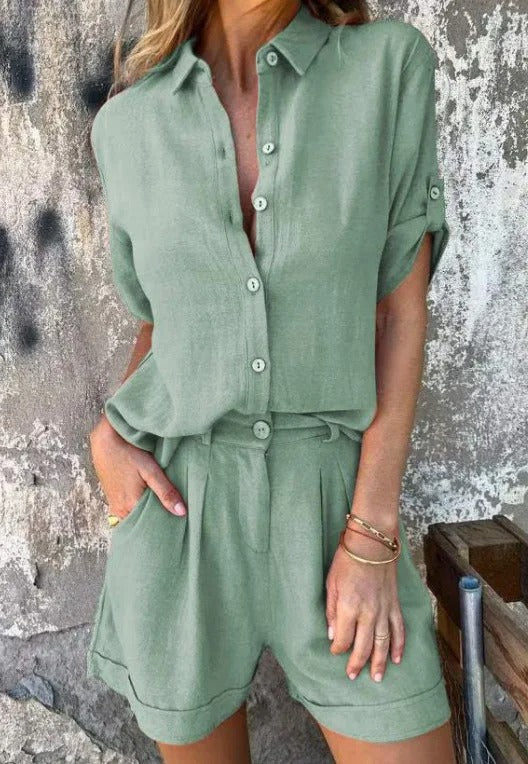 Sienna | Women's Lightweight Shorts & Top Set Casual
