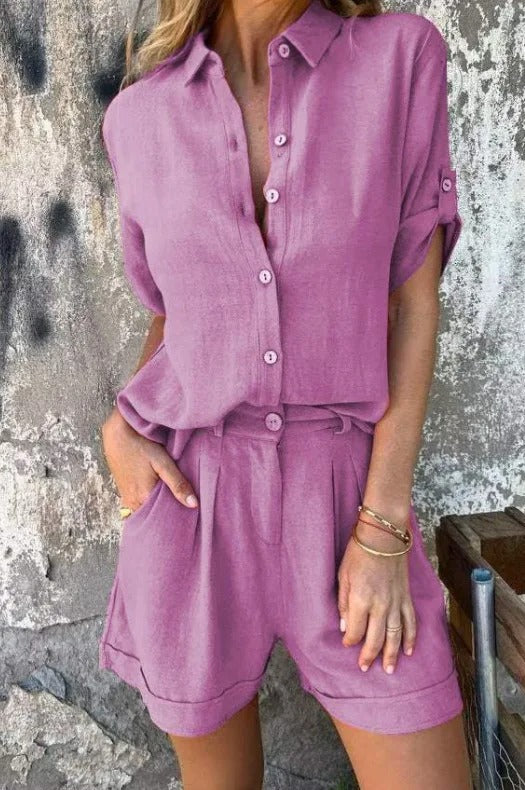 Sienna | Women's Lightweight Shorts & Top Set Casual
