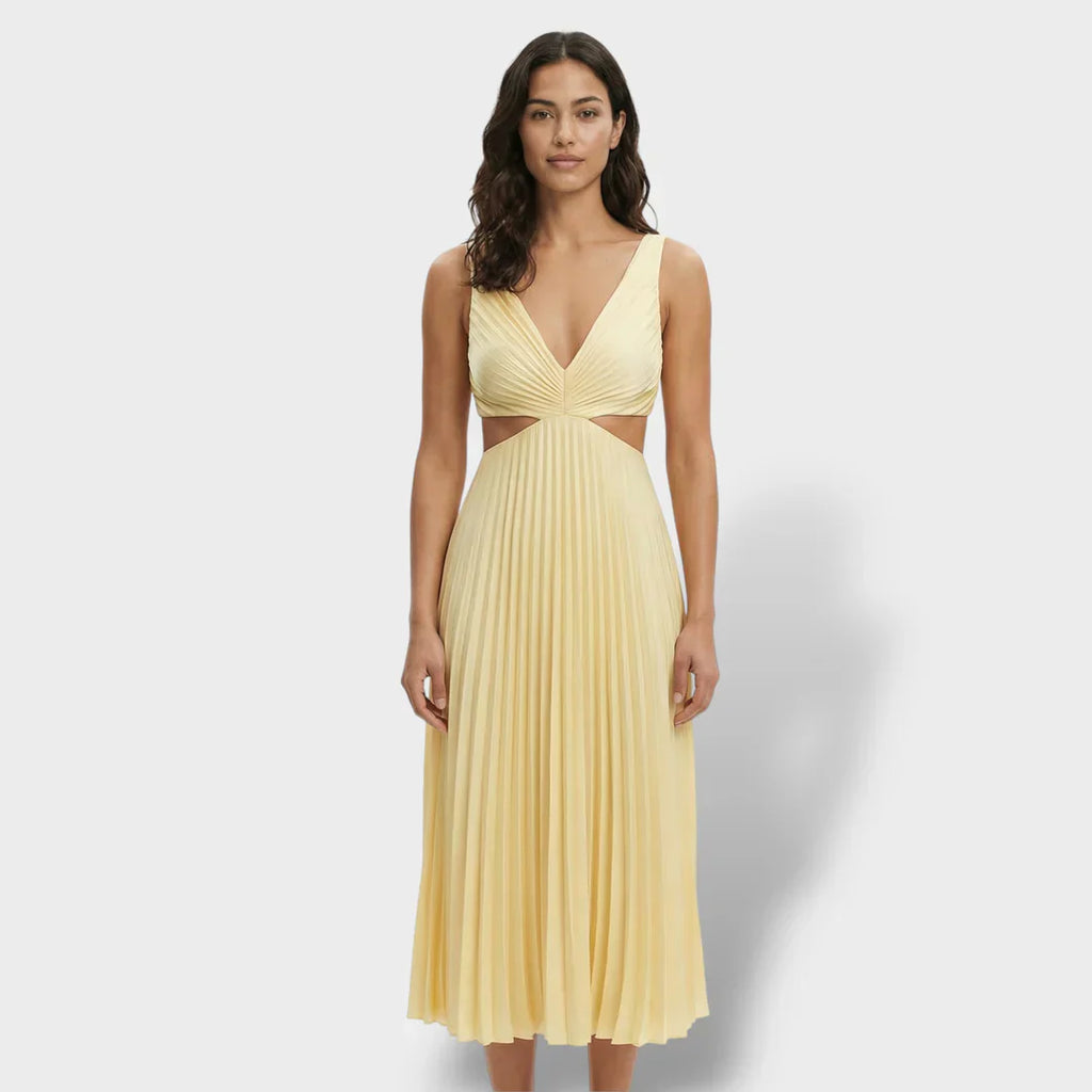 Maren | Women's Pleated Cutout Dress