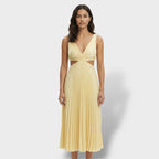 Maren | Women's Pleated Cutout Dress