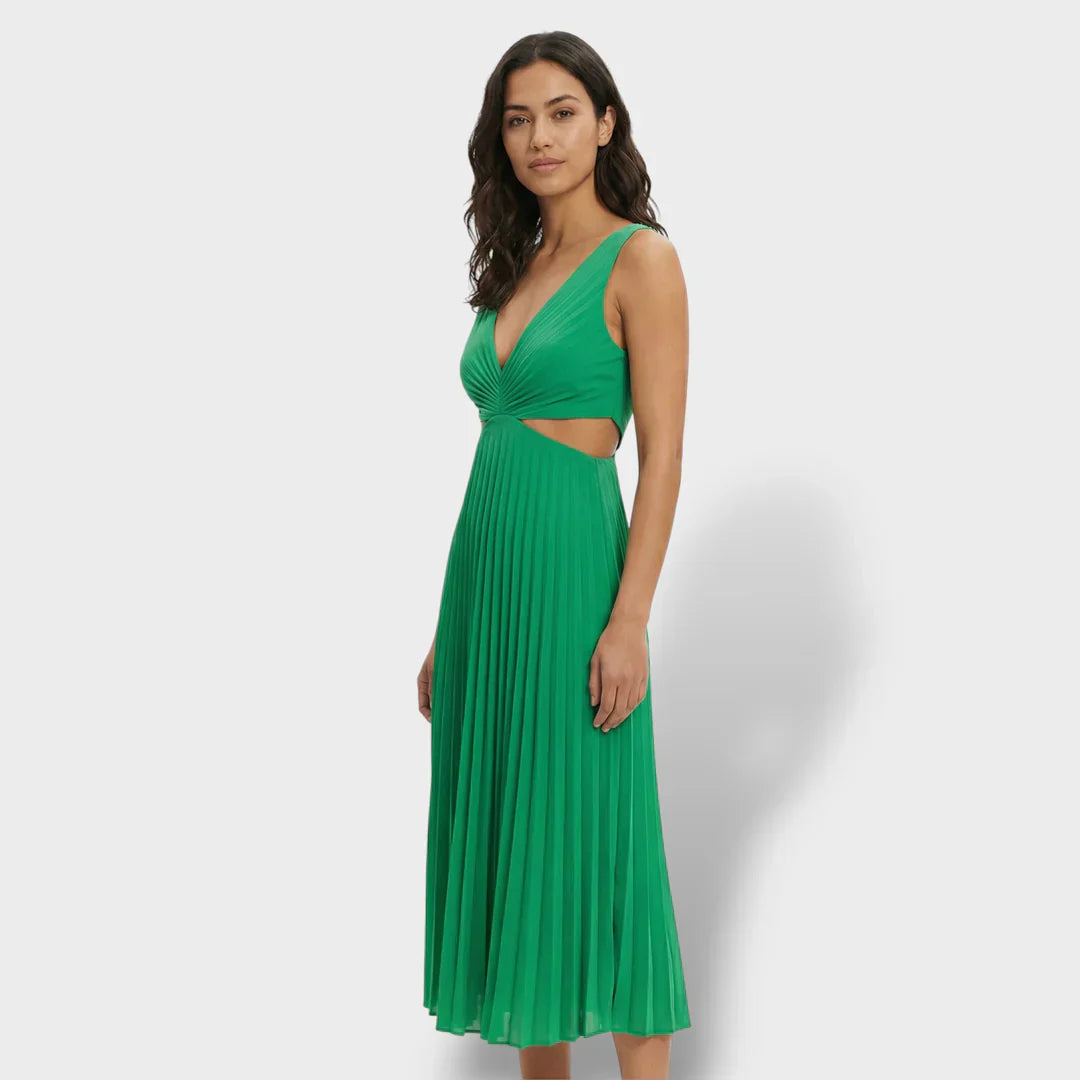 Maren | Women's Pleated Cutout Dress