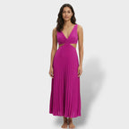 Maren | Women's Pleated Cutout Dress