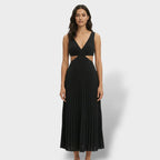 Maren | Women's Pleated Cutout Dress