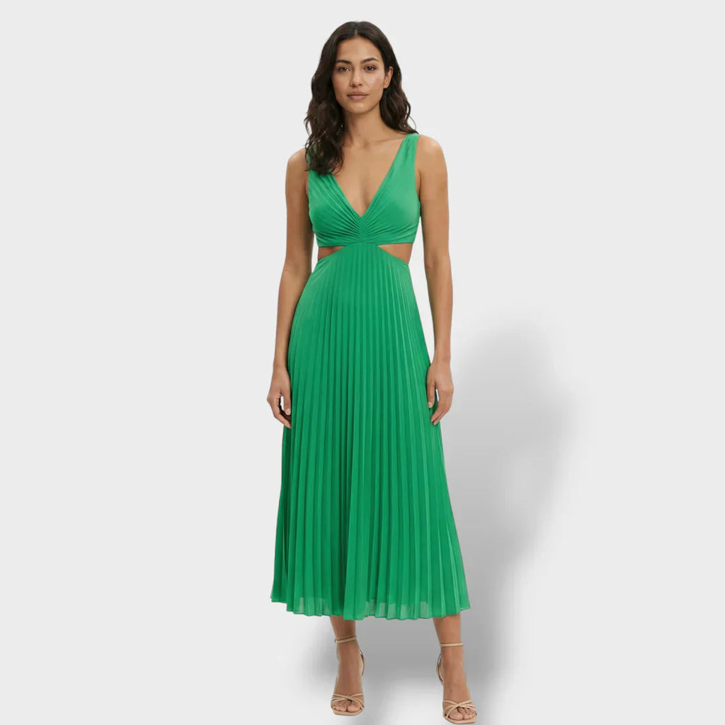 Maren | Women's Pleated Cutout Dress
