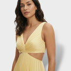 Maren | Women's Pleated Cutout Dress